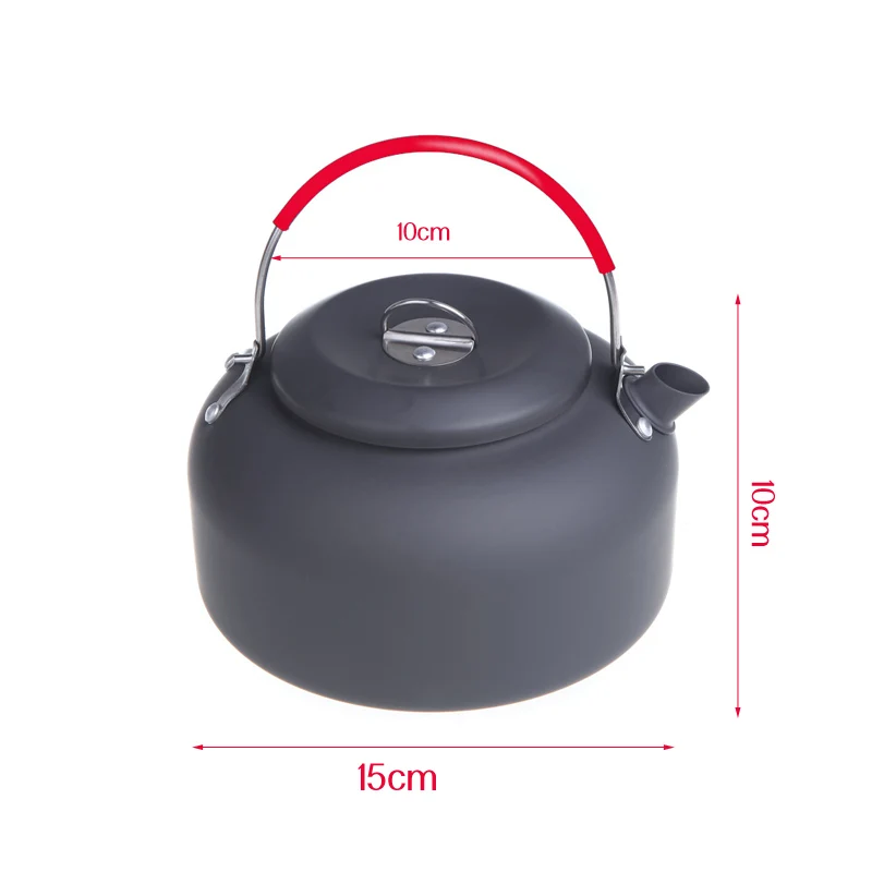 ALOCS уличный чайник для кемпинга пикника воды кофейник 1.4L алюминиевый настольный