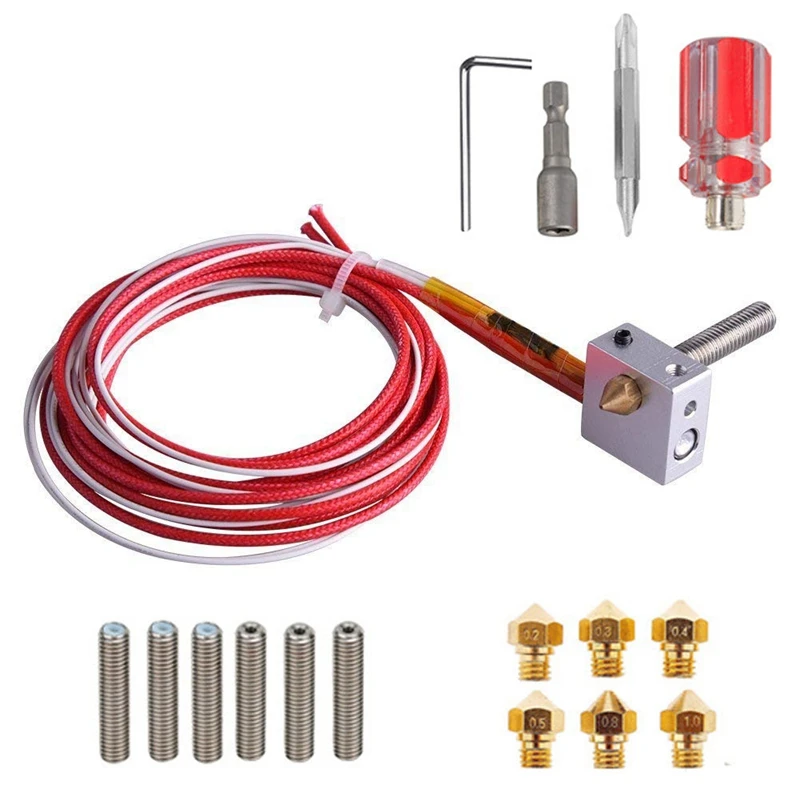 Форсунка экструдера для 3D принтера и комплект очистки аксессуары латунная Mk10