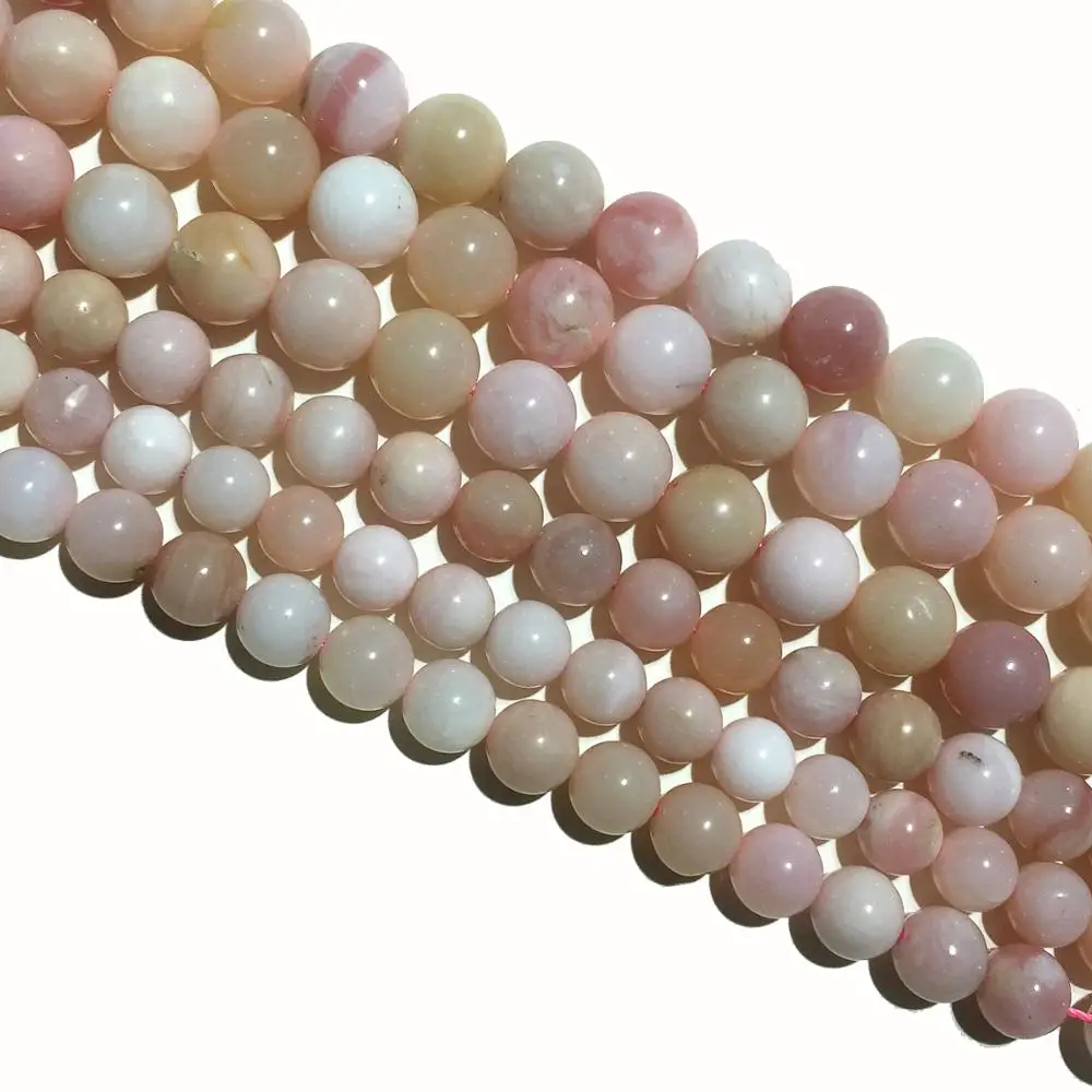 Цена по прейскуранту завода натуральный розовый опал круглые бусины целебная