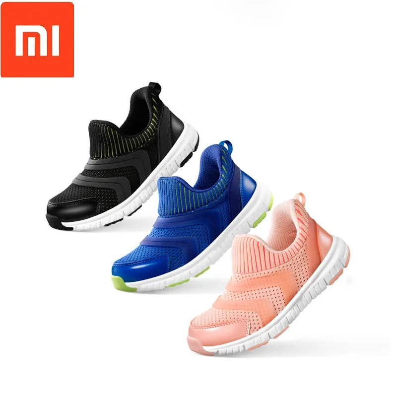 Xiaomi Mijia легкие детские кроссовки с высокой эластичной подошвой из ЭВА, дышащие нескользящие спортивные туфли, детская обувь