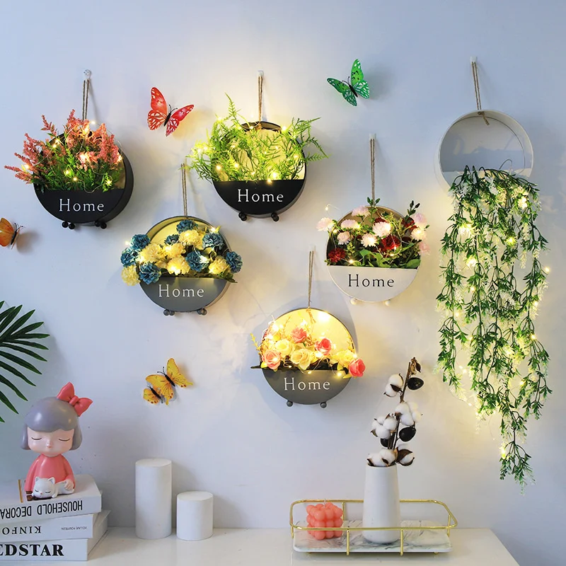 

Round Bamboo Floral Hoop Wreath DIY Hanging Pendant Ornament Craft Wall Decor Halloween Wedding Party Decor Floral Hoop