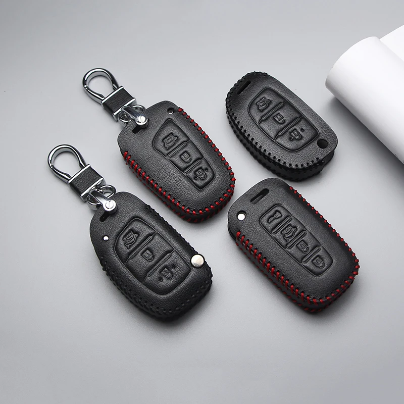 Автомобильный кожаный чехол с дистанционным управлением для автомобилей ключей