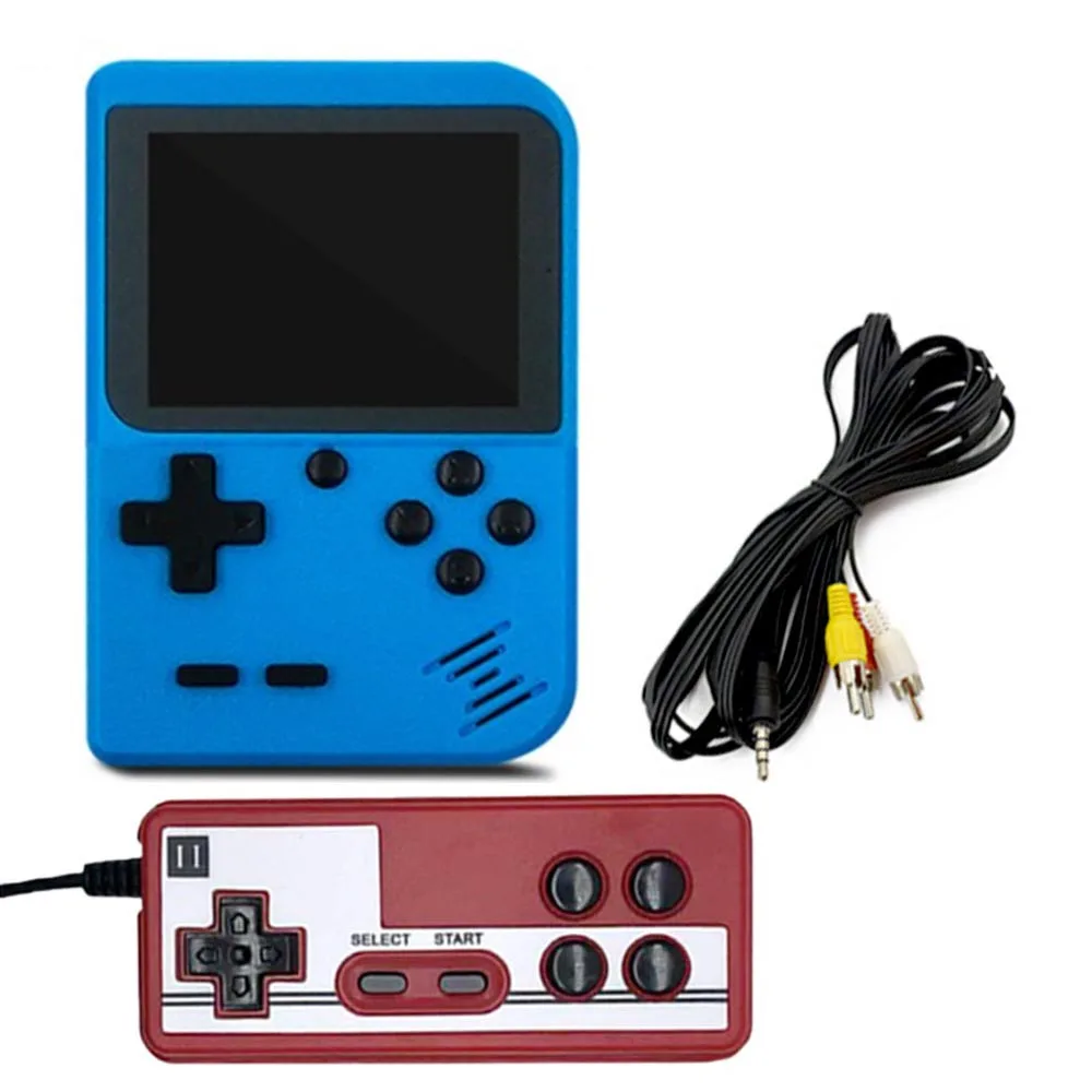 Blue N Gamepad Портативный 8 бит Ретро игровой плеер встроенный 400 игры портативные игровые консоли Классическая портативная игровая приставка в игроков - Цвет: Blue N Gamepad