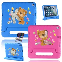 for apple ipad air air 2 ipad air 3 10 5 dust proof cute bear letter childrens flat protective cover free stylus