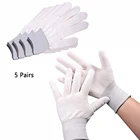 EHDIS 520 пар виниловые рабочие перчатки для упаковки окон Нескользящие нейлоновые перчатки для защиты пальцев ручные варежки автомобильные наклейки инструменты для очистки