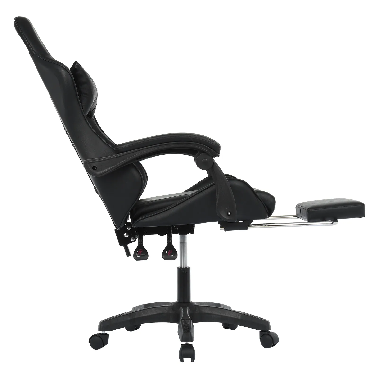 

Ergonomic Gaming Chair With Footrest Adjustable Backrest Reclining Leather Executive Computer Office Chair Swivel Gamer Chair
