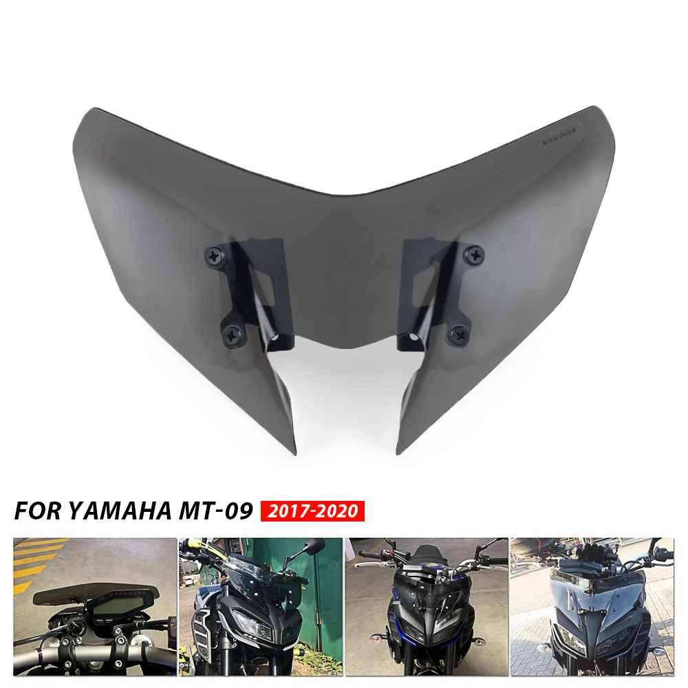 Лобовое стекло для Yamaha Mt 09 Fz 2017 2020 18 19 ветровое Pare brise аксессуары мотоциклов