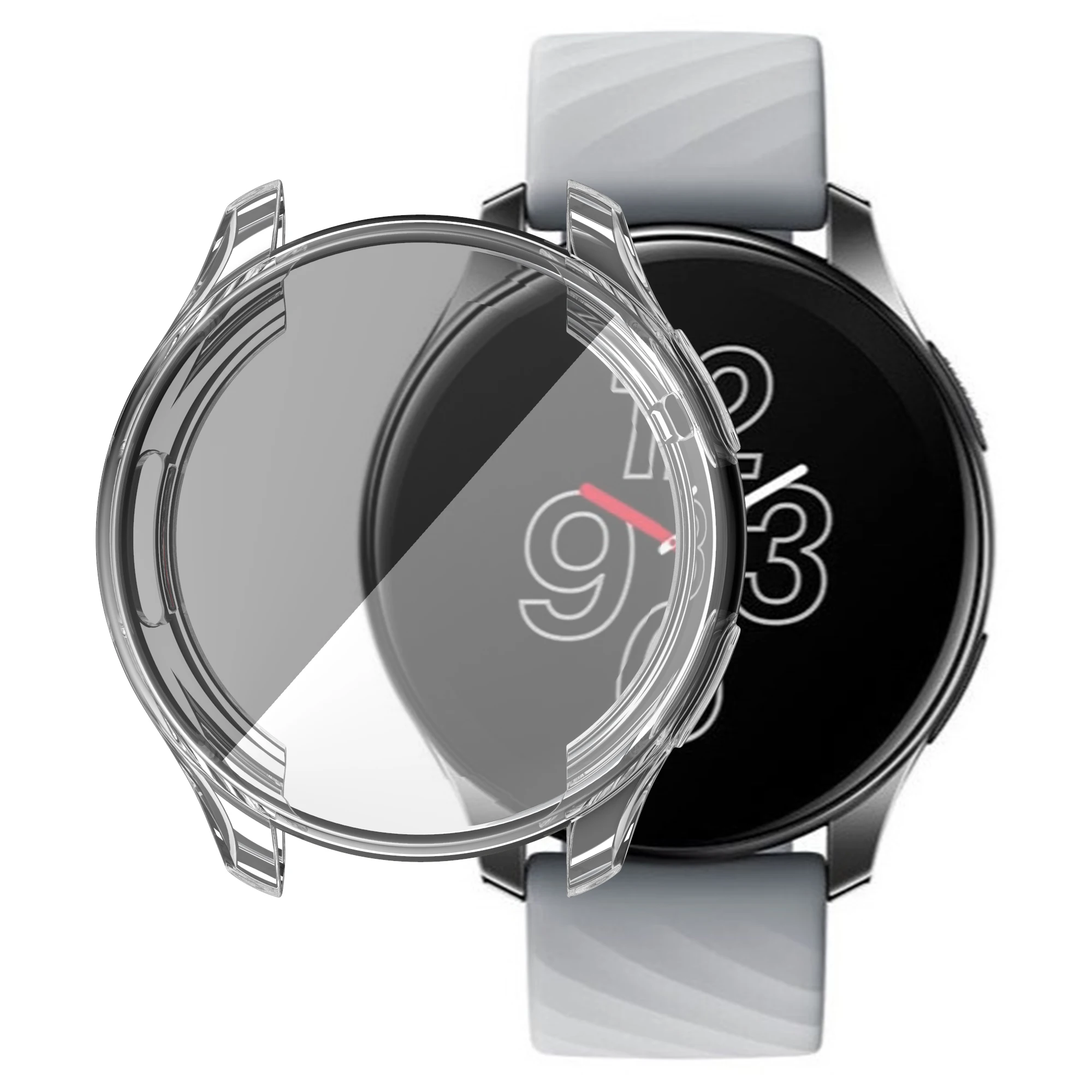 2021 Мягкий защитный чехол из ТПУ для Oneplus Watch с полной защитой экрана чехол-бампер