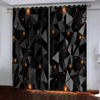 customized curtains complex classical style simple modern black and whitestereoscopic geometric 3d curtains blackout curtains