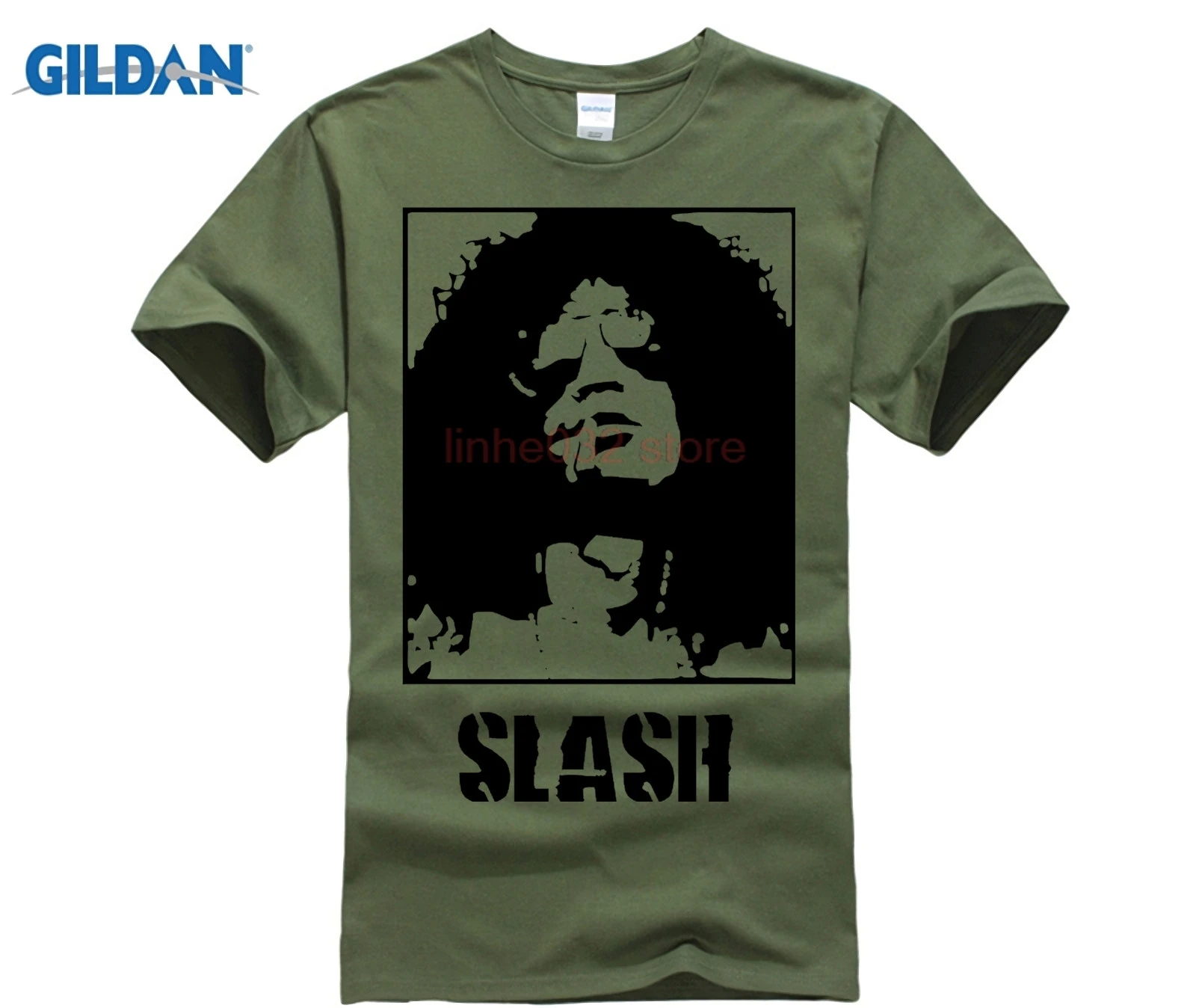 

2018 Popular Short Sleeves Male Summer Guns N Roses Guitarist Slash T Shirt Crew Neck Classical Guitar Player Tees Man