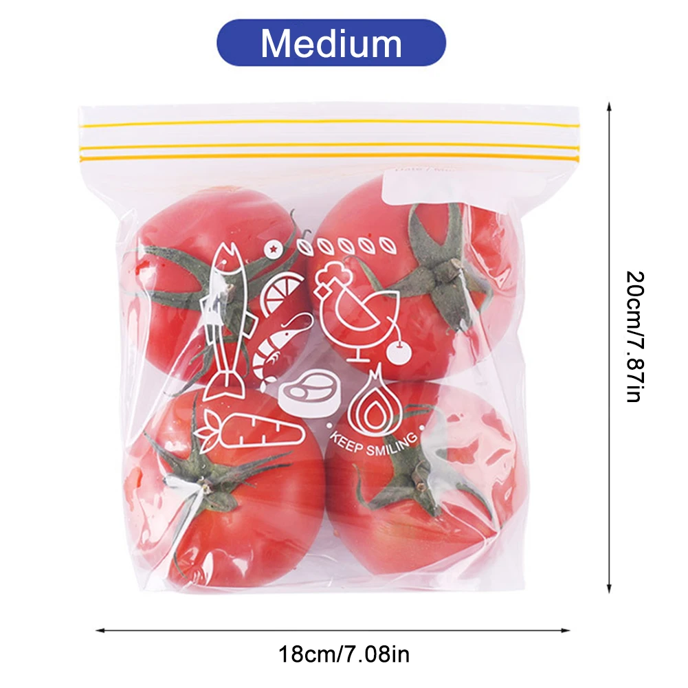 

Reusable Freezer Bags Food Storage Bag for Meat Fruits Vegetable Food Bags for Kitchen Refrigerator Kitchen Storage Plastic Bags