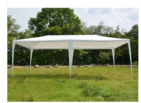 Tubos en espiral-tienda de campa&ntilde;a blanca, impermeable al aire libre, senderismo, mochila de nailon, dos puertas, impermeable, 3x6m, seis lados-0