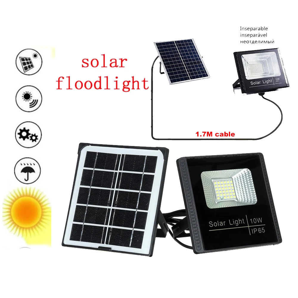 Точечный Светодиодный прожектор на солнечной батарее уличная настенная лампа