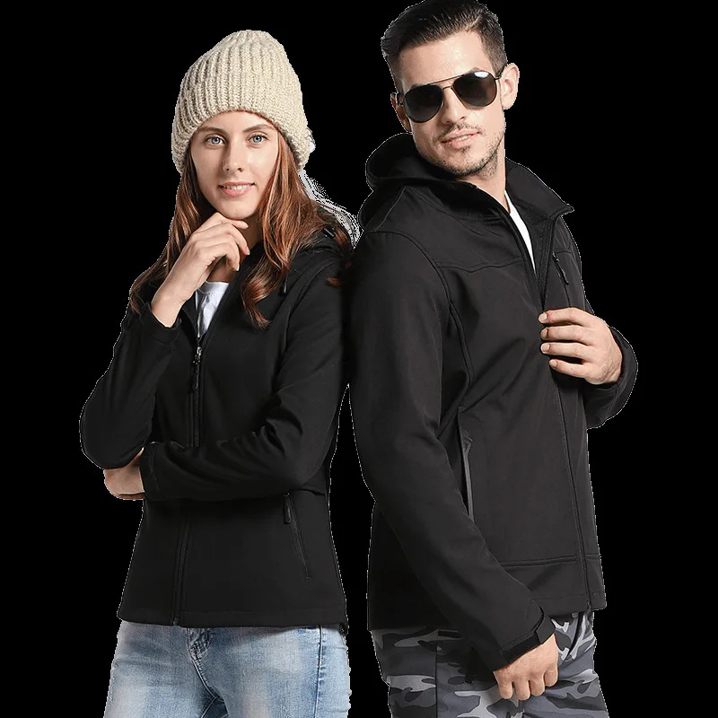 5XL зимняя камуфляжная водонепроницаемая куртка из кожи акулы Женский уличный