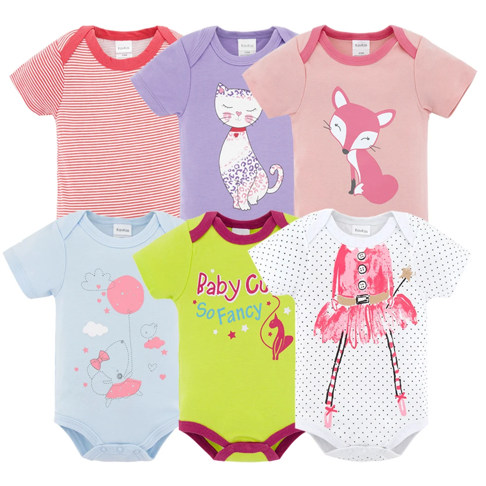 HY21152161 Honeyzone 6 шт. Детские боди из хлопка цельный короткий рукав Roupa De Bebes летний комплект одежды для маленьких мальчиков - Цвет: HY21152161