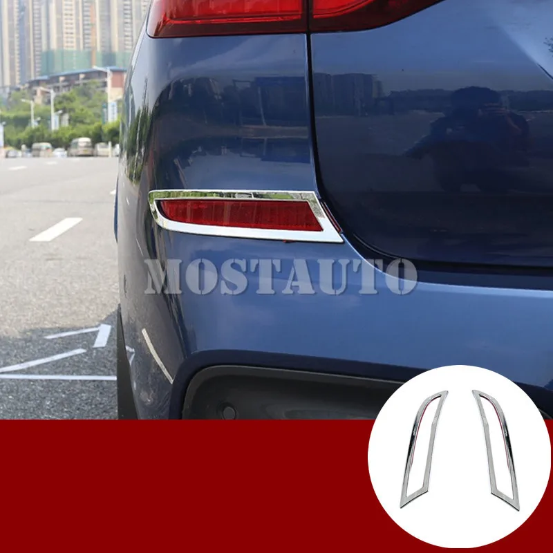 

Для BMW X3 G01 ABS хромированный задний противотуманный фонарь лампа накладка 2018-2021 2 шт. автомобильные аксессуары интерьера автомобиля Декор ура...
