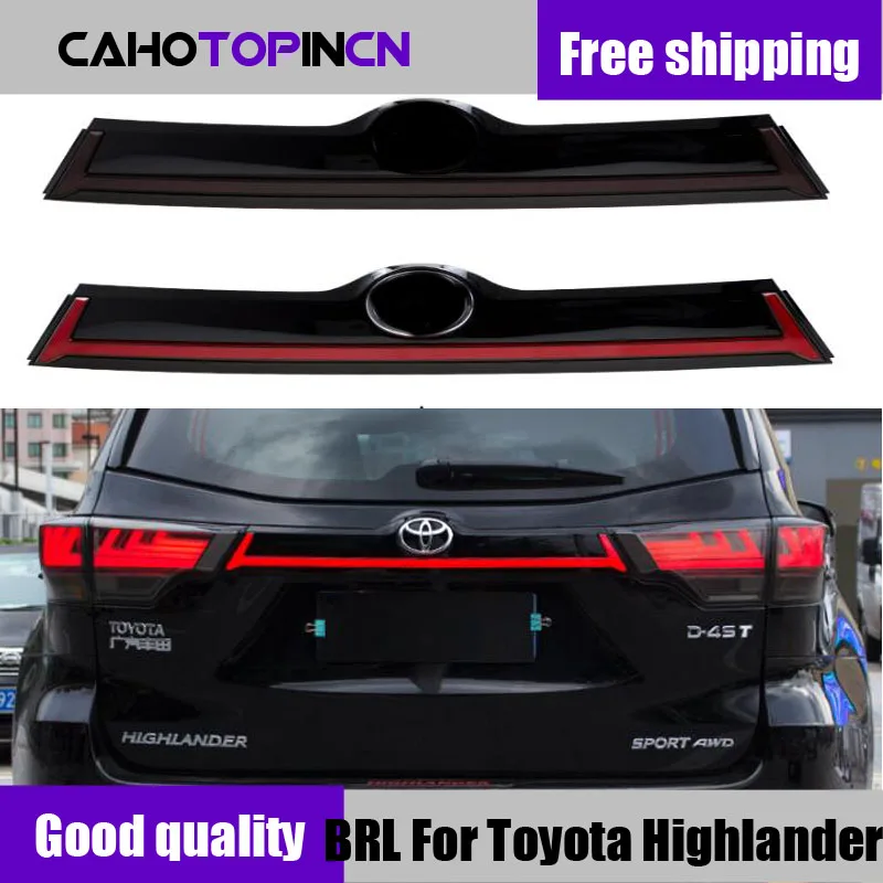 Задний бампер багажник хвост светильник для Toyota Highlander Kluger XU50 2014 2019 светодиодный