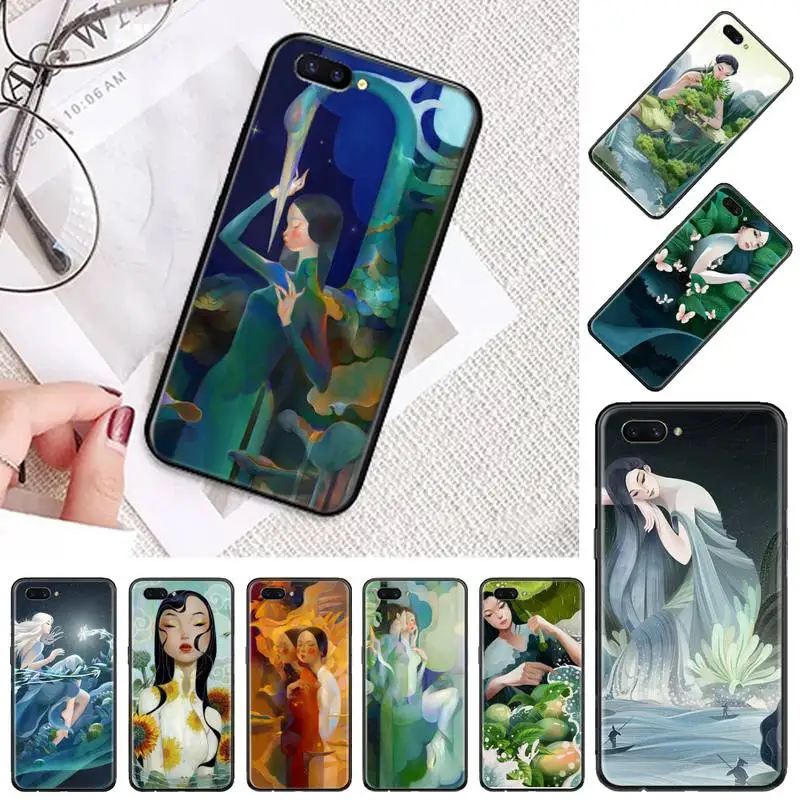 

Elegant character dream illustration Phone Case For OPPO A ax 3 5 3 37 57 59 37 73 75 83 71 2018 11 1k s PRO Cover Funda Shell