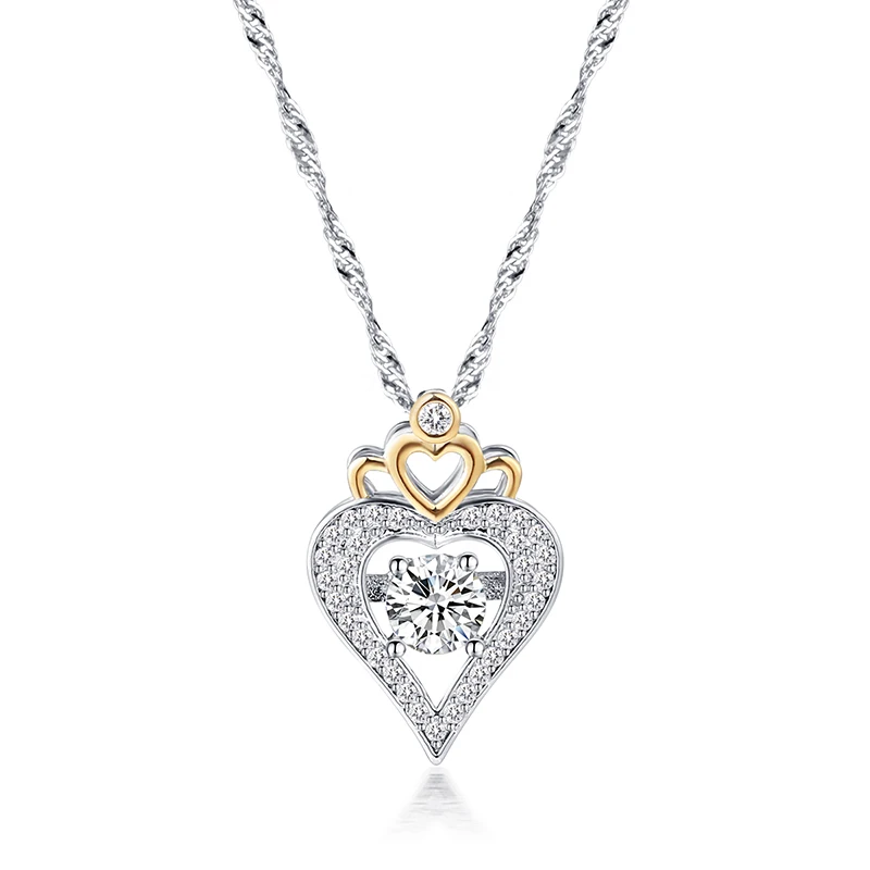 Новое роскошное ожерелье с искусственным кубическим цирконием и кристаллами