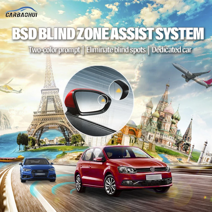 

Автомобильный привод BSD BSM BSA для слепых зон, предупреждающее зеркало, задний радар, микроволновая система обнаружения для Volkswagen POLO 2011-2014