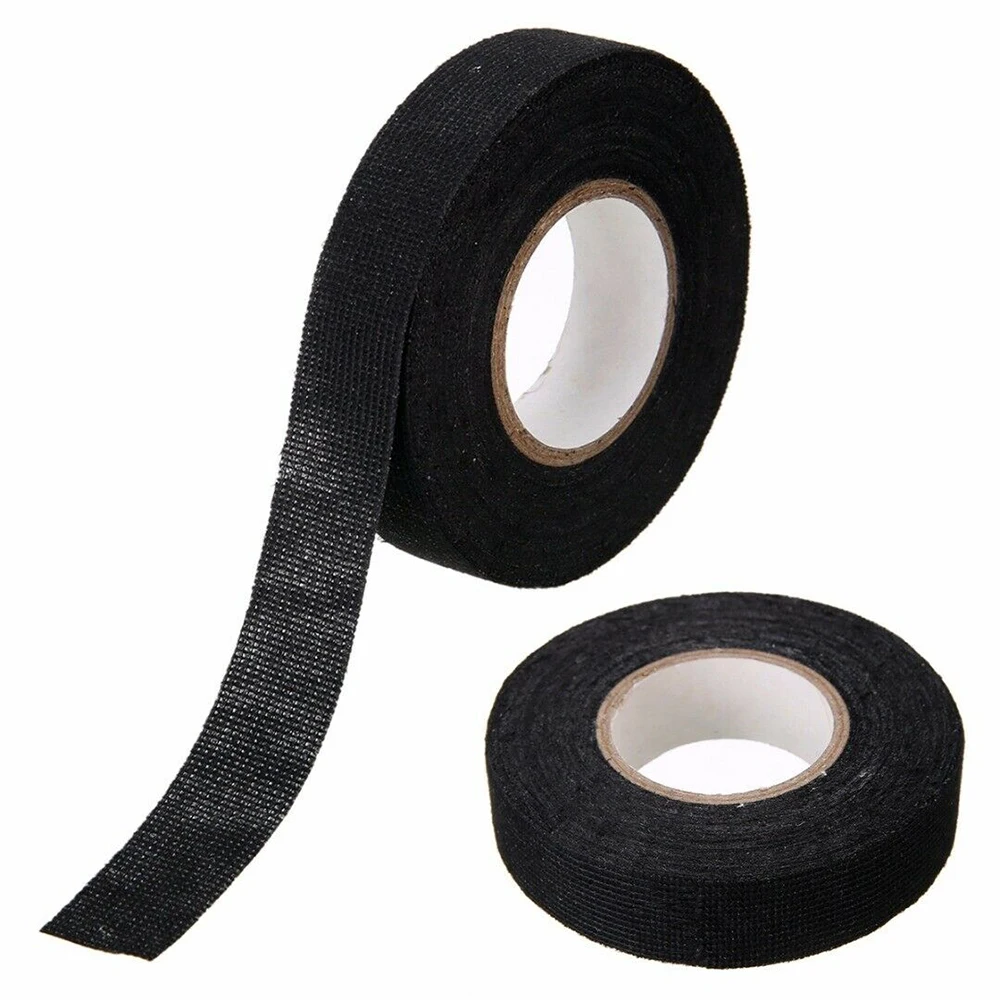 

19mmx 15M Adhesive Cloth Fabric Tape Cable Wiring Harness Noise Sound Insulation For Car Auto Looms car styling Tape