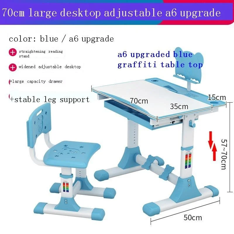 

Play Scrivania Tavolino Bambini De Estudio Avec Chaise Child Adjustable Mesa Infantil Kinder Bureau Enfant Study Table for Kids