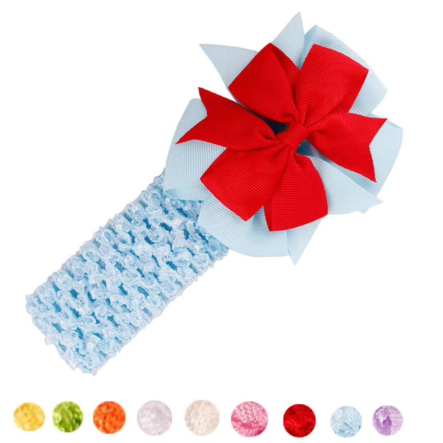 Повязка на голову для маленьких девочек повязка с бантом новорожденных