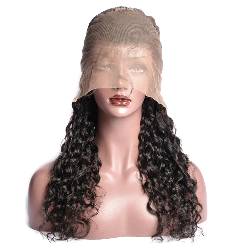 360 парик с фронтальным кружевом предварительно сорвал волосами младенца волна