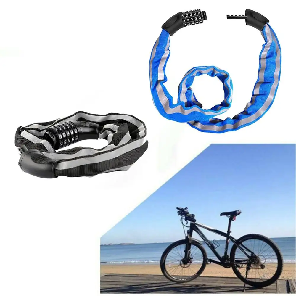 

5 Digit Password Bicycle Code Lock Mountain Bike Portable Security Anti-theft Cable Lock Steel Wire Lock Bicycle Safety Parts