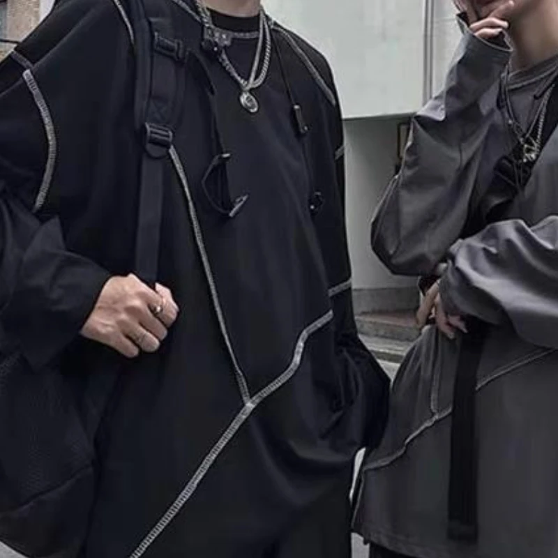 Футболка женская большого размера осенняя с длинным рукавом и круглым вырезом |