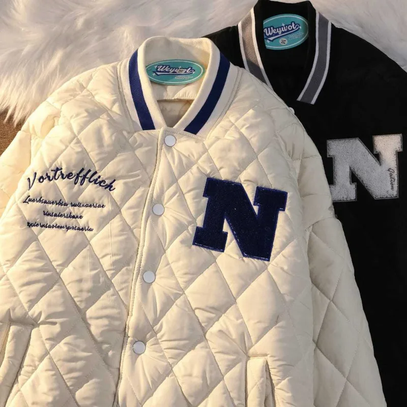 Американская бейсбольная куртка Женская Базовая верхняя одежда винтажная Harajuku