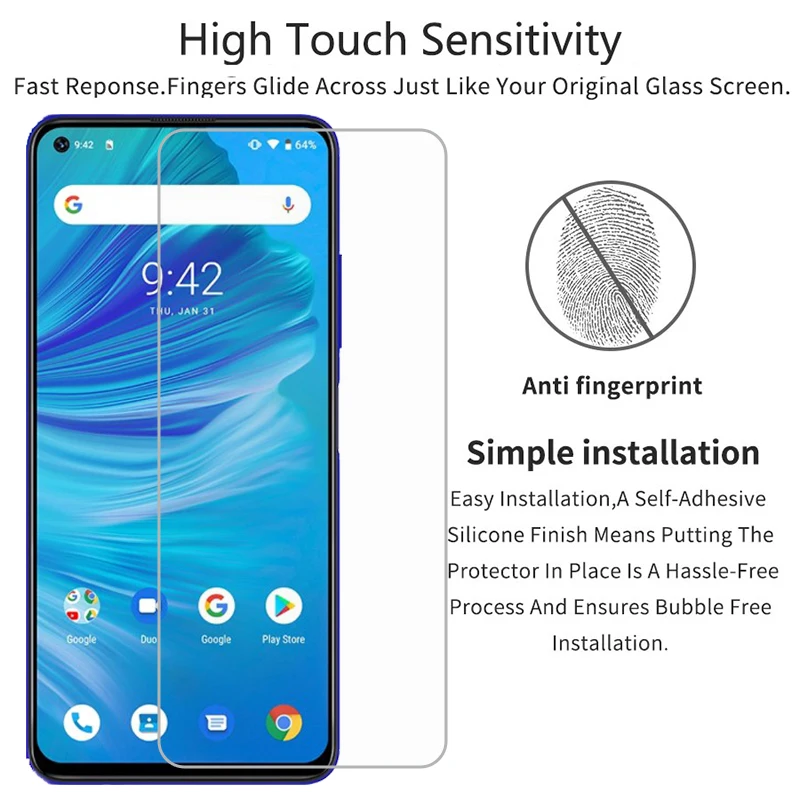 Закаленное стекло 9H 2.5D Защитная пленка для UMIDIGI Power 3 / F2 6 53 &quotВзрывозащищенная