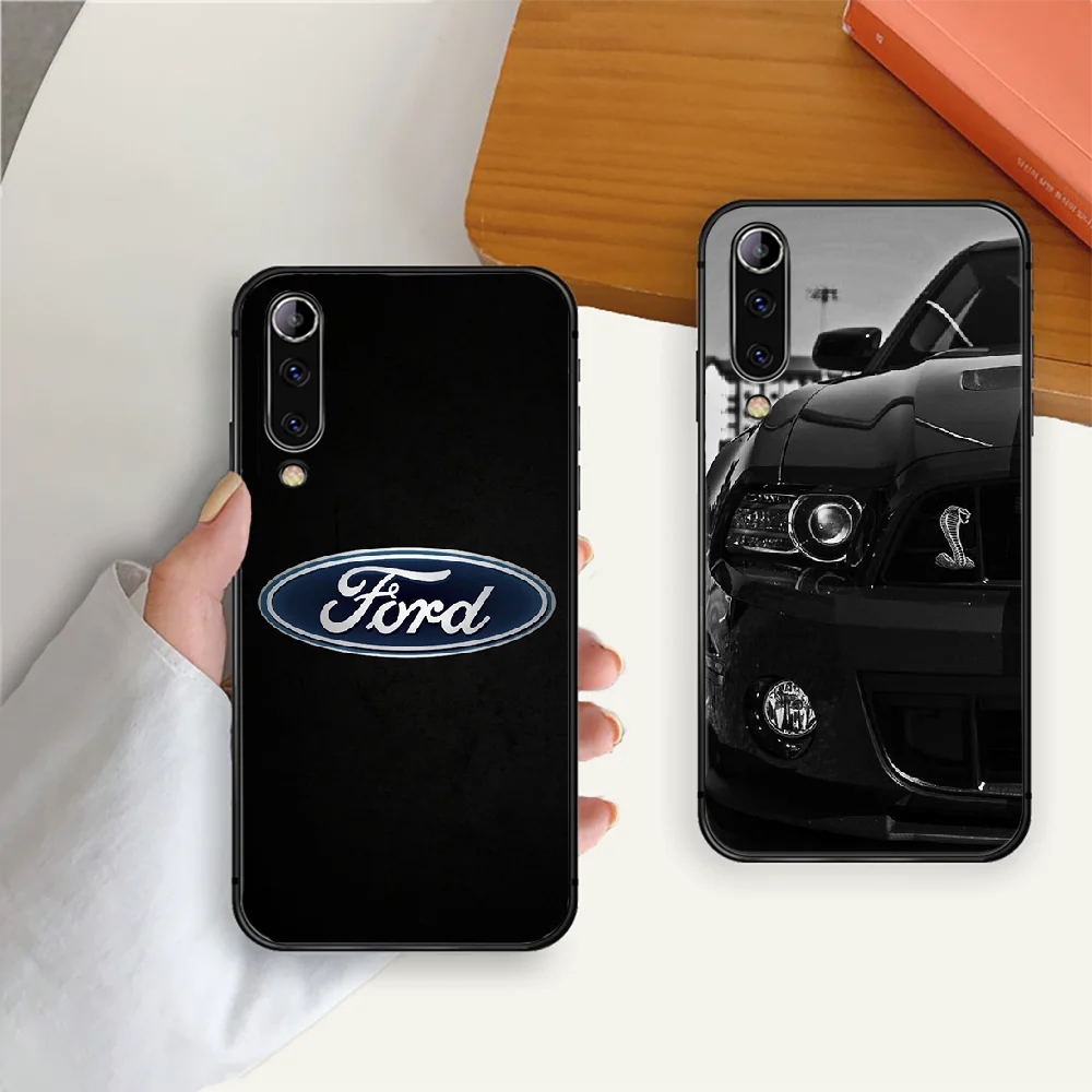 

Brand Ford Mustang Luxury Car Phone Case Cover For Xiaomi Mi Note A2 A3 8 9 3 9 9T 10 Max Pro Lite Ultra Black Soft Black Coque