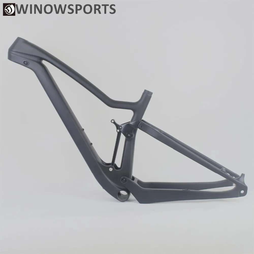 Winowsports UD черный матовый или глянцевый полный углеродного волокна toray t800 29er беговые горный велосипед с полной подвеской рамы 142x12 мм расстояние