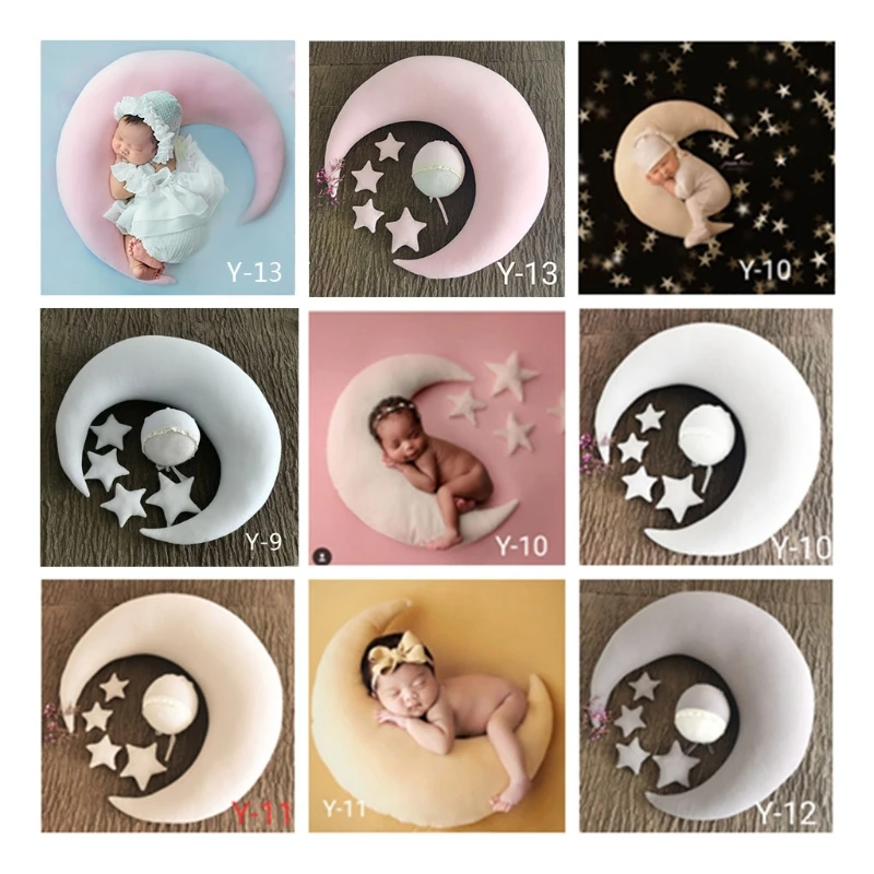 

Детская шапка с изображением луны подушки звезд набор реквизит для фотосъемки новорожденных аксессуары для фотосъемки