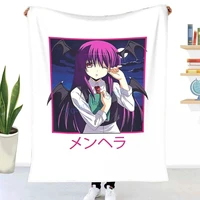 japanese anime girl punk evil pastel menhera kawaii gift throw blanket winter flannel bedspreads bed sheets blankets on cars