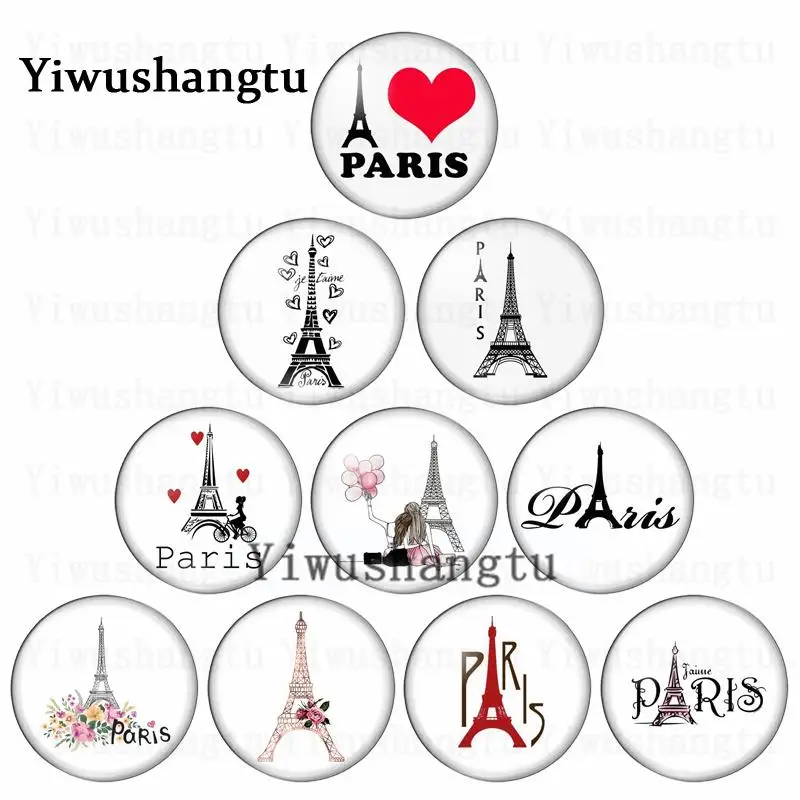 Круглый стеклянный кабошон с плоской задней поверхностью 12/20/25/30 мм - купить по