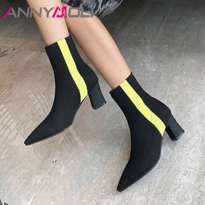 

Ботильоны женские на высоком каблуке, с острым носком, большие размеры до 43