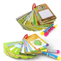 magic water drawing cards 3d number geometric graffiti card painting coloring books for kids children early educational toys