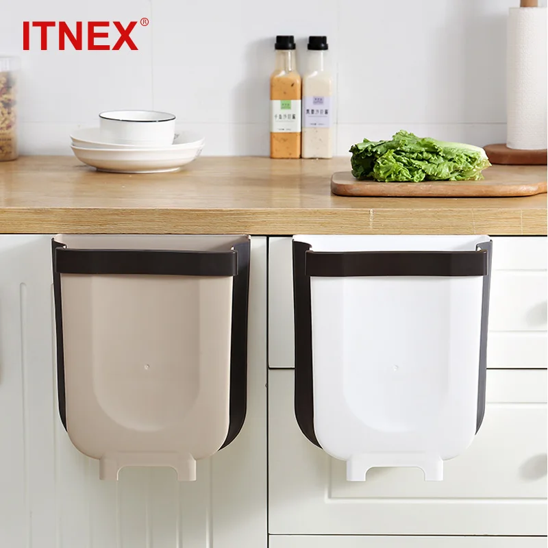 6 л складной мусорный контейнер подвесное мусорное ведро для дверей кухонного