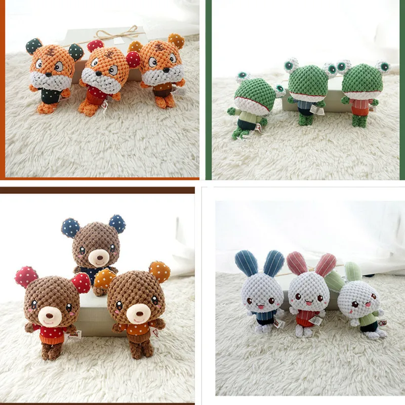 

10 шт./лот плюшевый брелок симпатичный кролик Тигр изысканный стильный Креативный Декор успокаивающий парный кулон