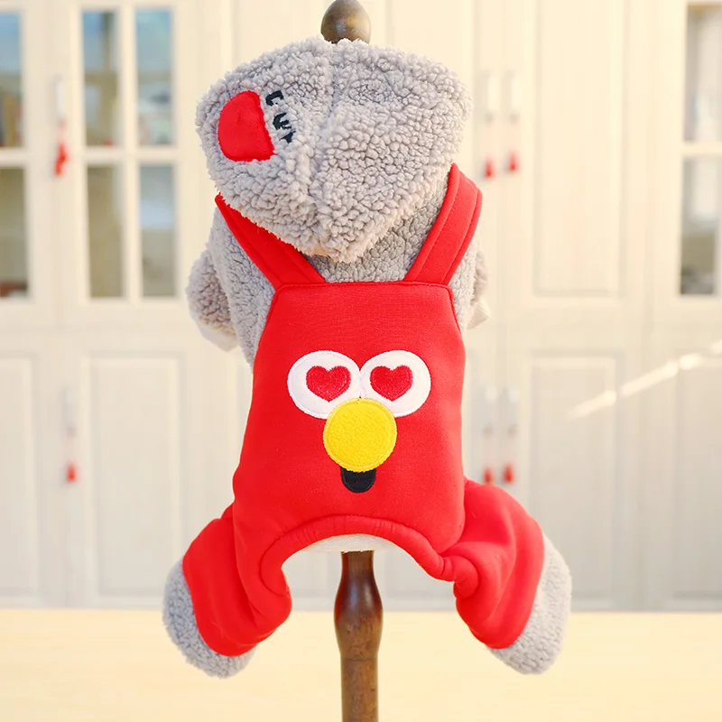 Милая теплая толстовка с капюшоном PETCIRCLE Одежда для питомцев ремнем собак