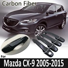 Черное углеродное волокно для Mazda CX-9 CX9 CX 9 2006 2007 2008 2009 2010 2011 2012 2013 2014 2015 Крышка дверной ручки автомобильные аксессуары