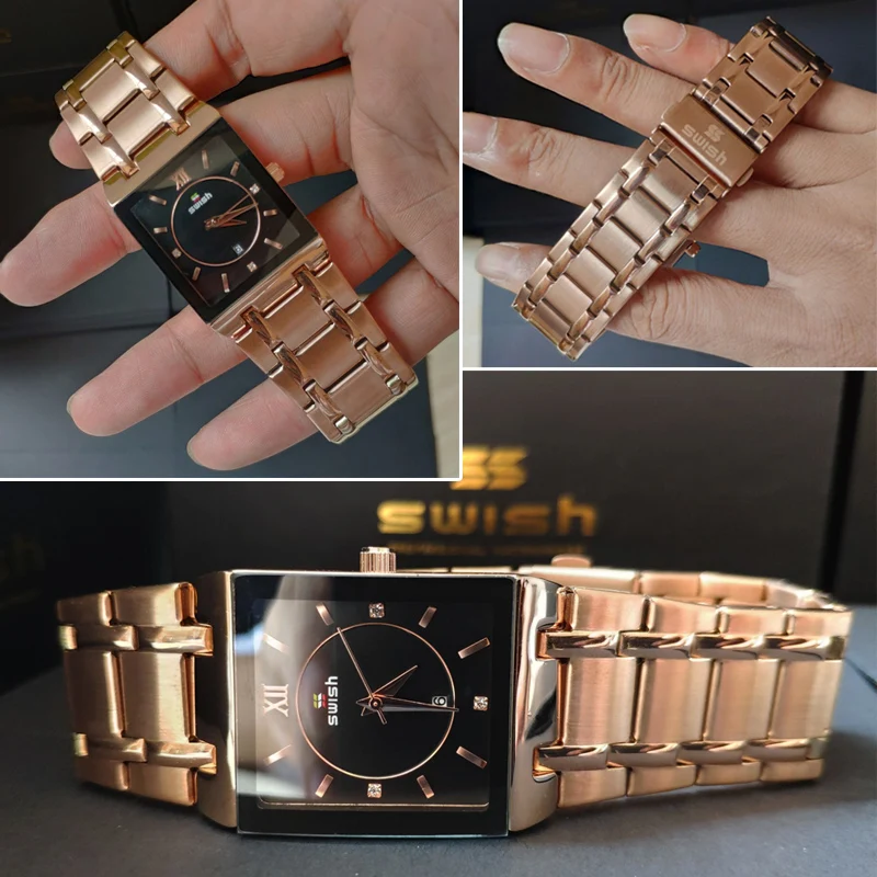 

Women's Luxury Bracelet Watches Top Brand Designer Dress Quartz Watch Ladies Golden Rose Gold Wrist Watch Relogio Feminino 2020