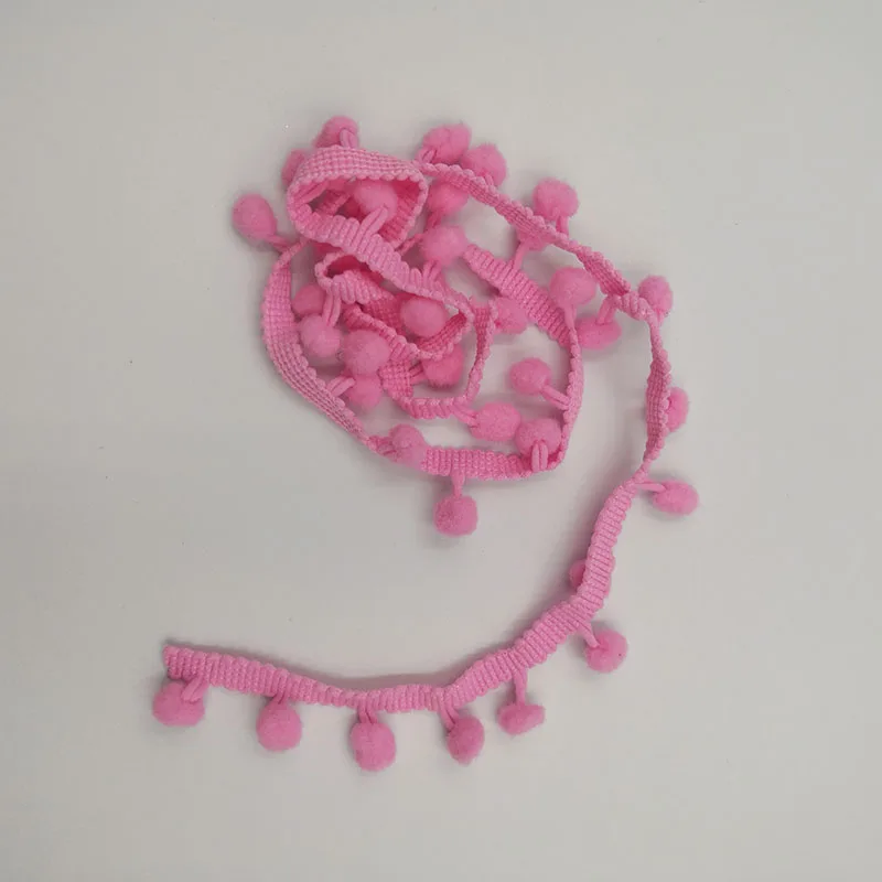 2 м Мини жемчуг помпоном лента с бахромой кружево помпонами отделка мяч ленты