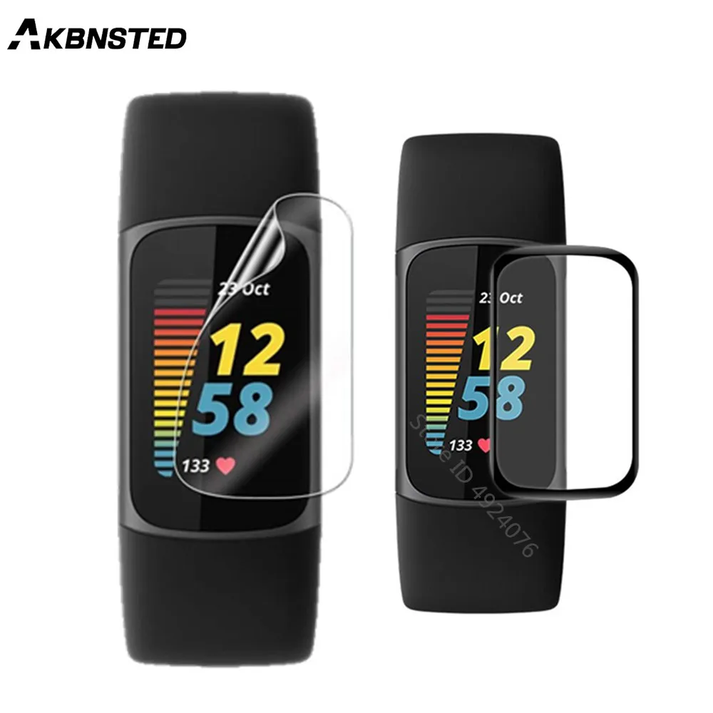 

2pcs Protector Film For Fitbit Charge 5 film Full Coverage Anti-Bubble HD Clear Film For Charge 5/4/3/2 protective film