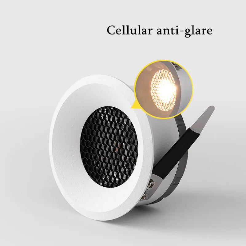 Lente antideslumbrante de nido de abeja, foco de techo de luz descendente COB, 5W, 7W, 12W, 15W, foco de techo de LED, nuevo de 2020