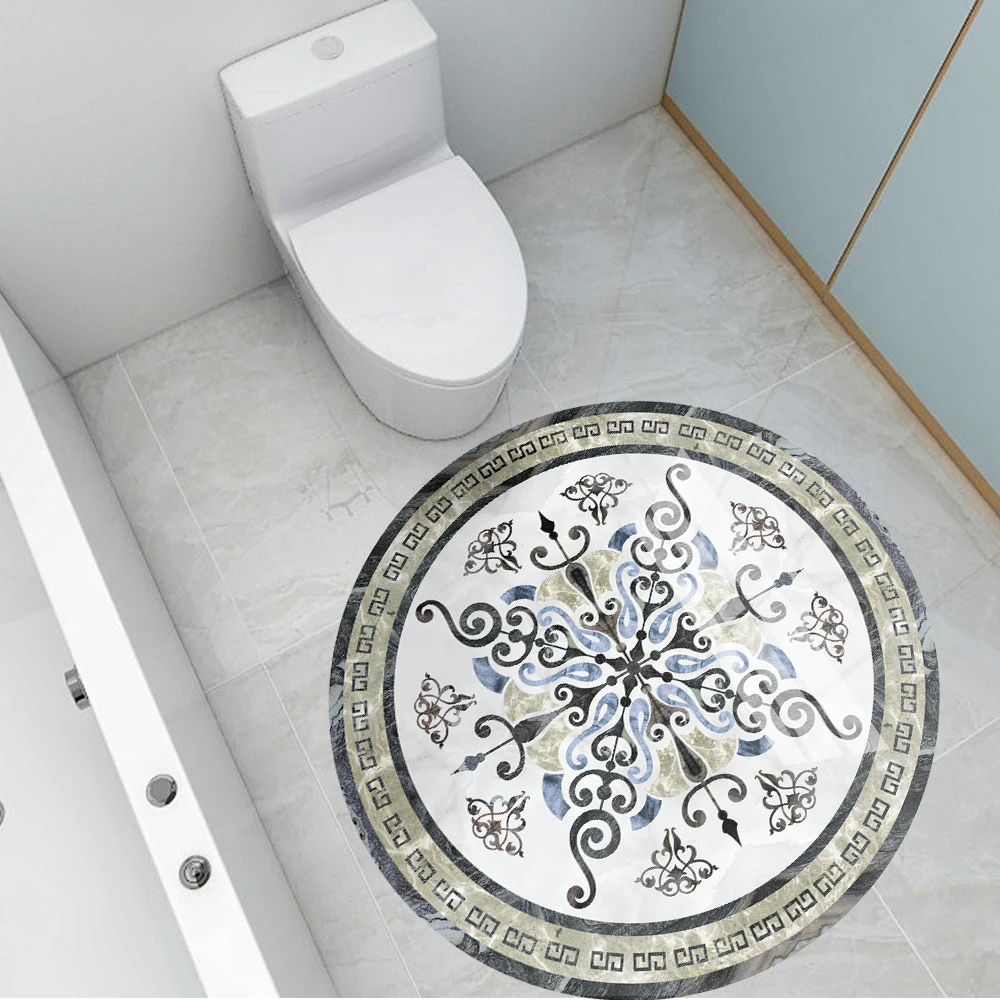 

Настенные наклейки европейские круглые мозаичные наклейки влагостойкие водонепроницаемые износостойкие наклейки для пола Комнаты