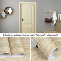 self adhesive wood grain wall paper kitchen pvc wallpaper furniture countertop stickers floor door waterproof paper for bedroom