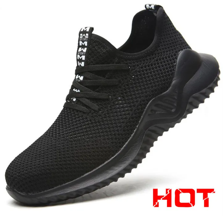 safety boots shoe Новая Рабочая защитная обувь, модные кроссовки, ультра-светильник, мягкая подошва, мужские, дышащие, не разбивающиеся, промышленные, со стальным носком, рабочие ботинки - Цвет: safety boots shoe